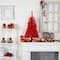 3ft. Pre-Lit Red Artificial Christmas Tree, Warm White LED Lights